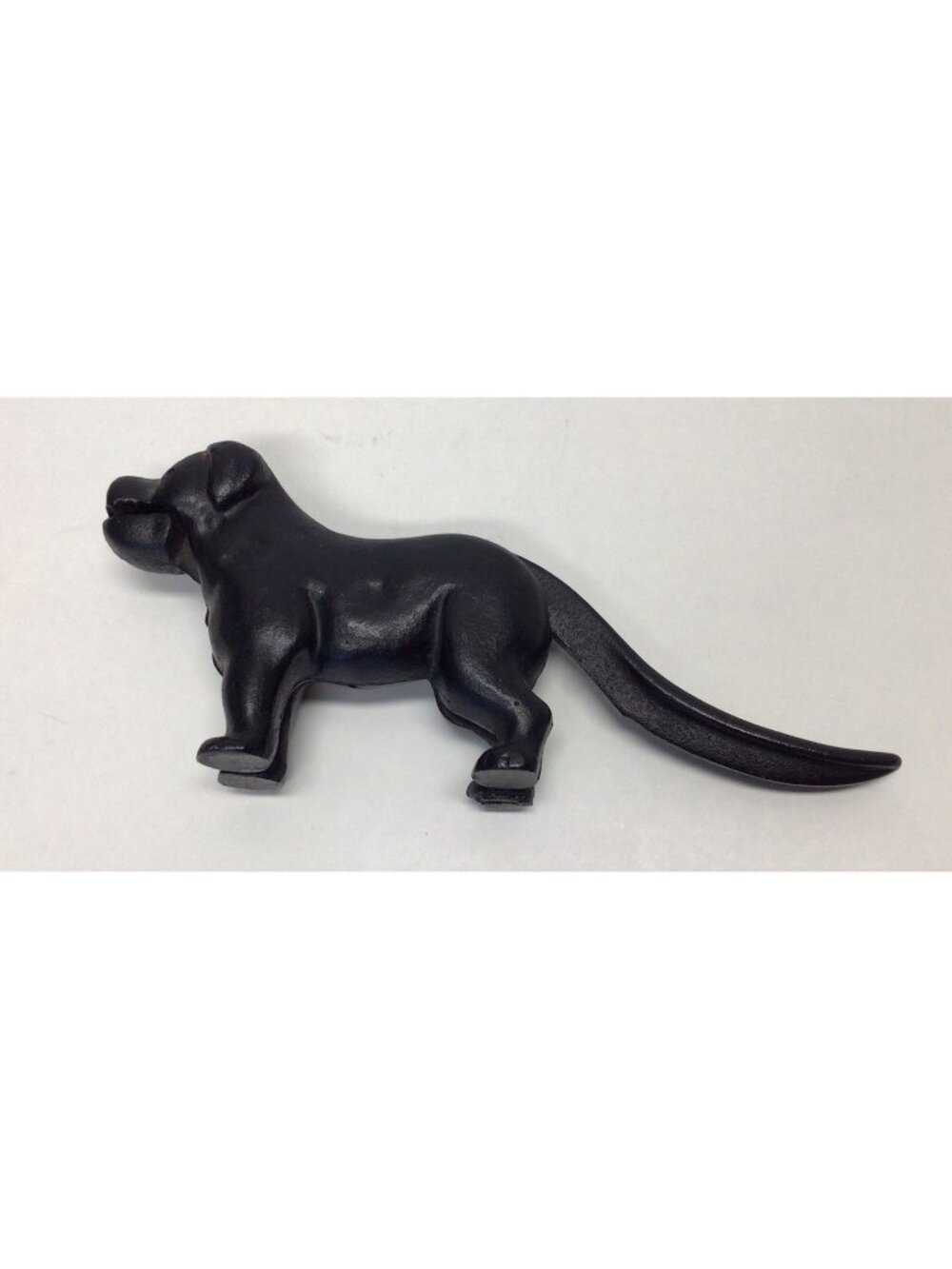 Vintage Cast Iron Black Labrador Mechanical Nutcracker Dog